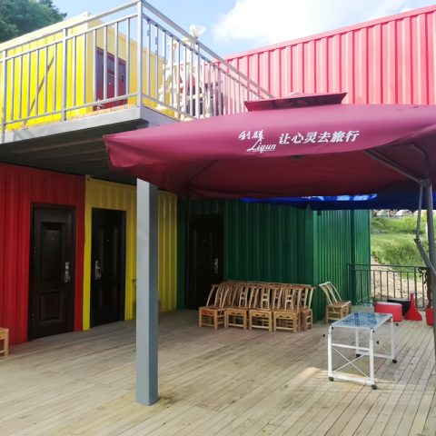 Box-type viewing health care guest accommodation