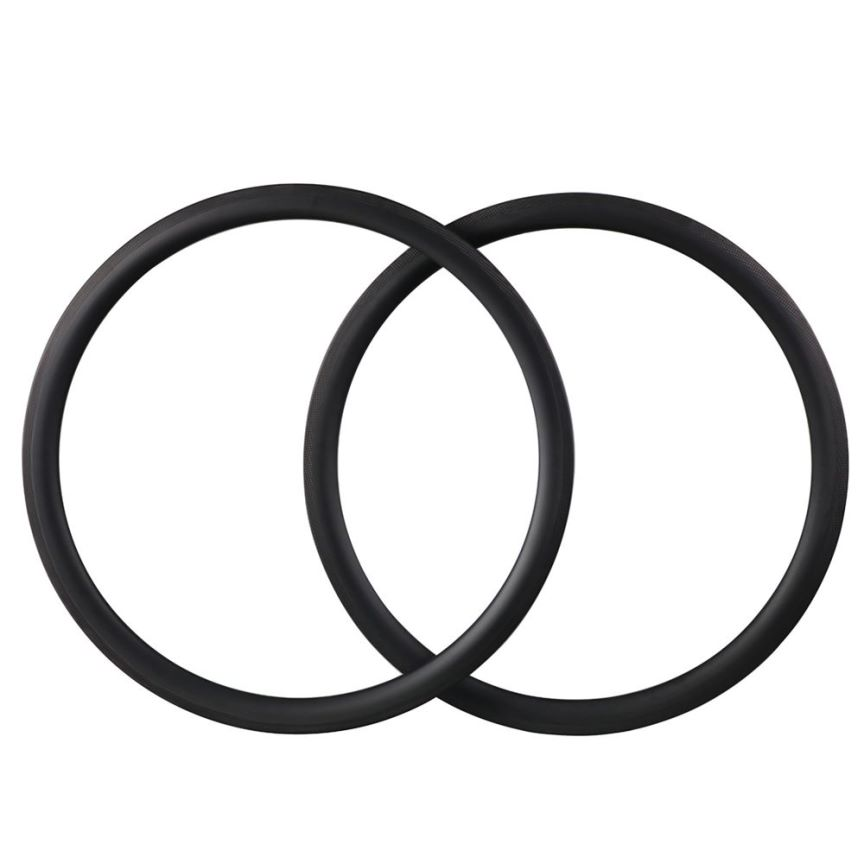 Road Bike Rim, 40mm Height, 26mm External Width, Carbon Fiber Rim, Suitable for Tubular Tires