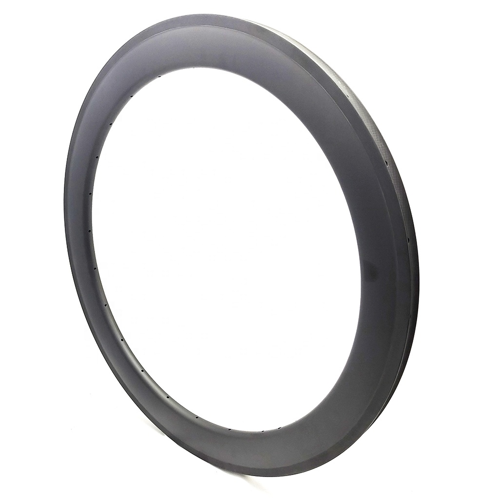 55mm tubular Ultra-Lightweight carbon rims wheelset road bike