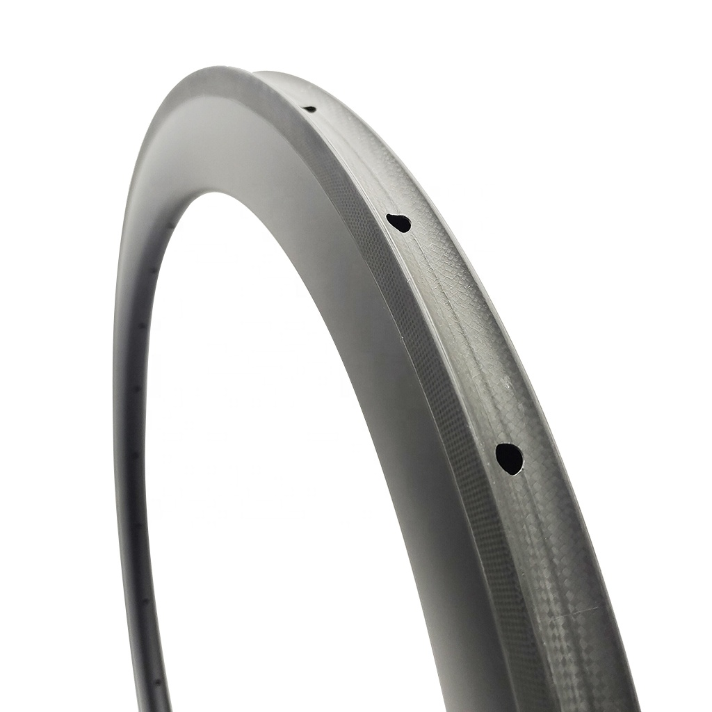 55mm tubular Ultra-Lightweight carbon rims wheelset road bike