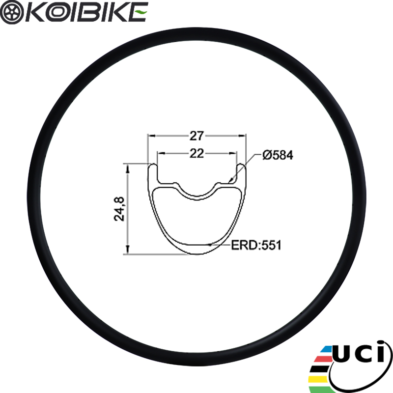 Mountain Bike Carbon Rims carbon mtb rims mtb bicycle rims 25x27mm