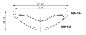 Winter-Ready Carbon Snow Rim Tubeless Ready Snow/Winter 28x80mm