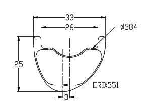 All-mountain carbon rim