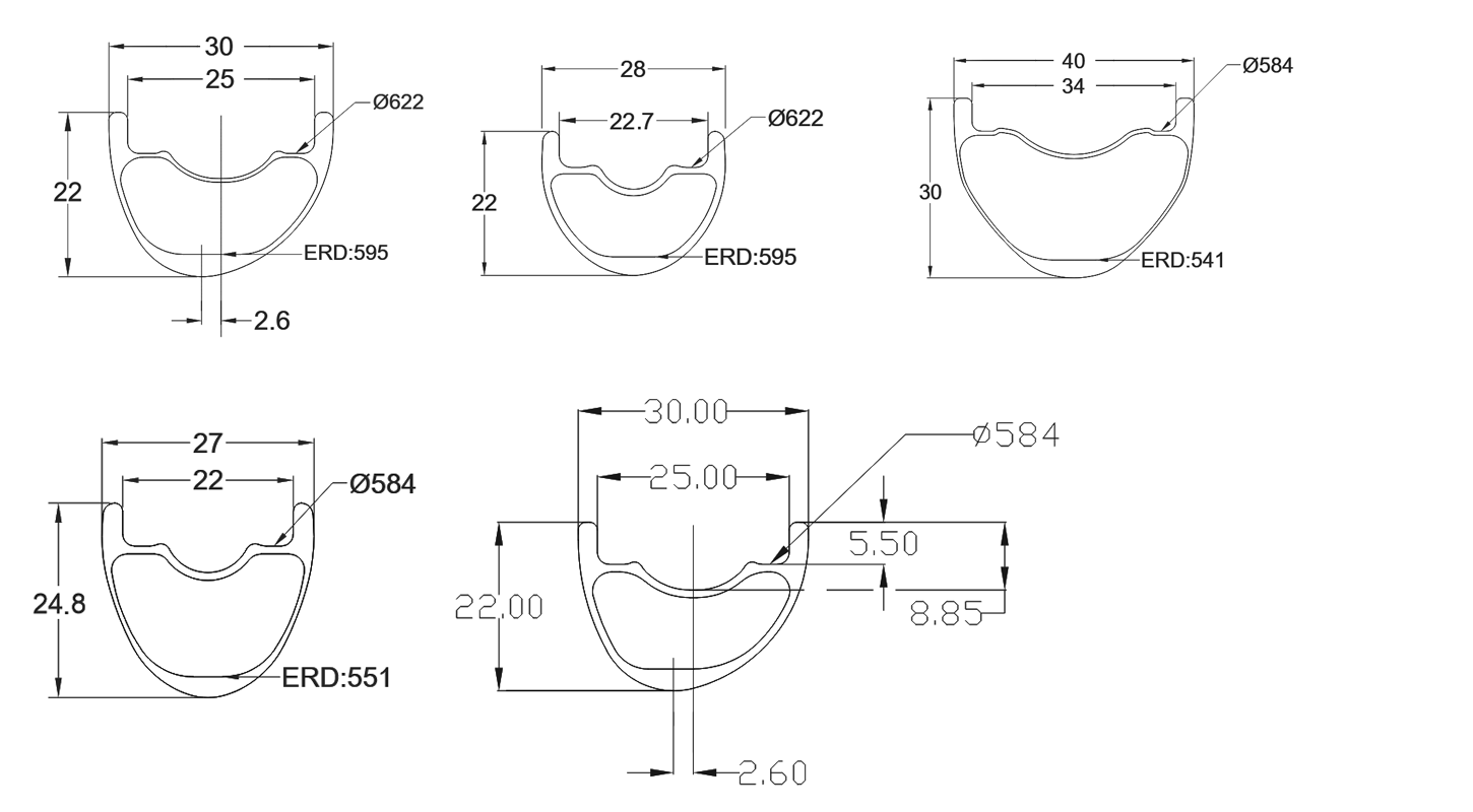 26 rim brake mtb wheelset