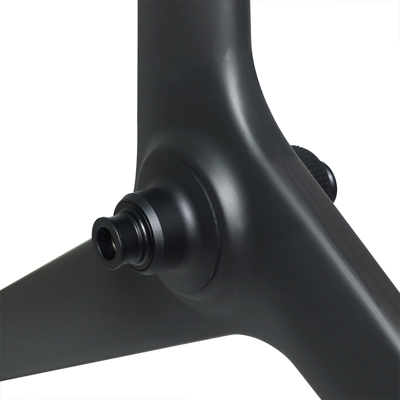 carbon tri spoke road bike front wheel