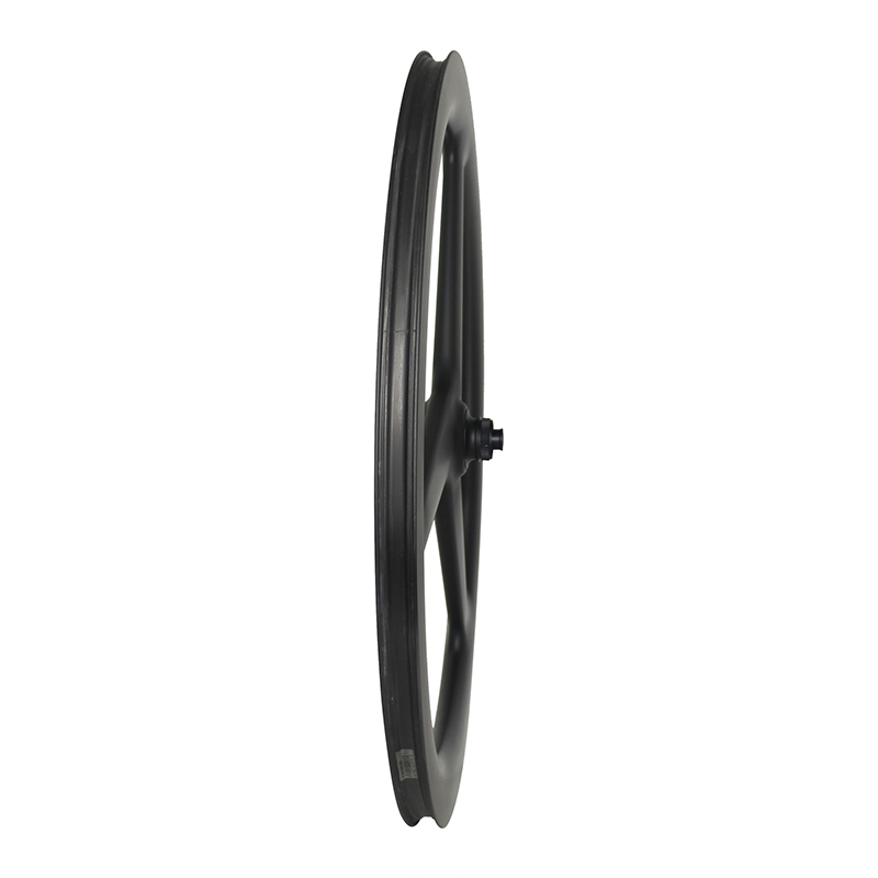carbon tri spoke road bike front wheel