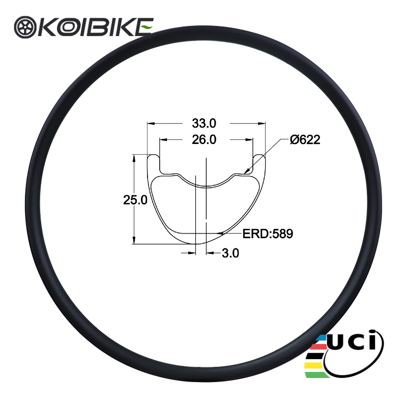 mtb wheels XC-MA25X33HL-29ER mtb rear wheel 25mm*33mm hookless carbon mtb wheels mtb rear wheel