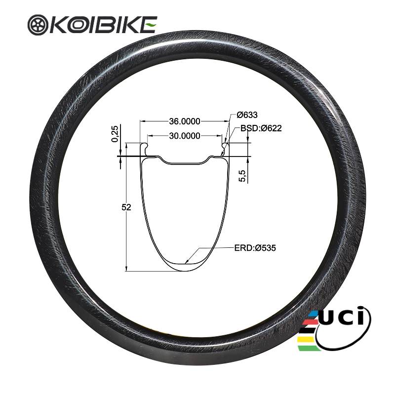 carbon gravel rims 700c 52mmX36mm carbon gravel rims gravel bike rim brake wheelset