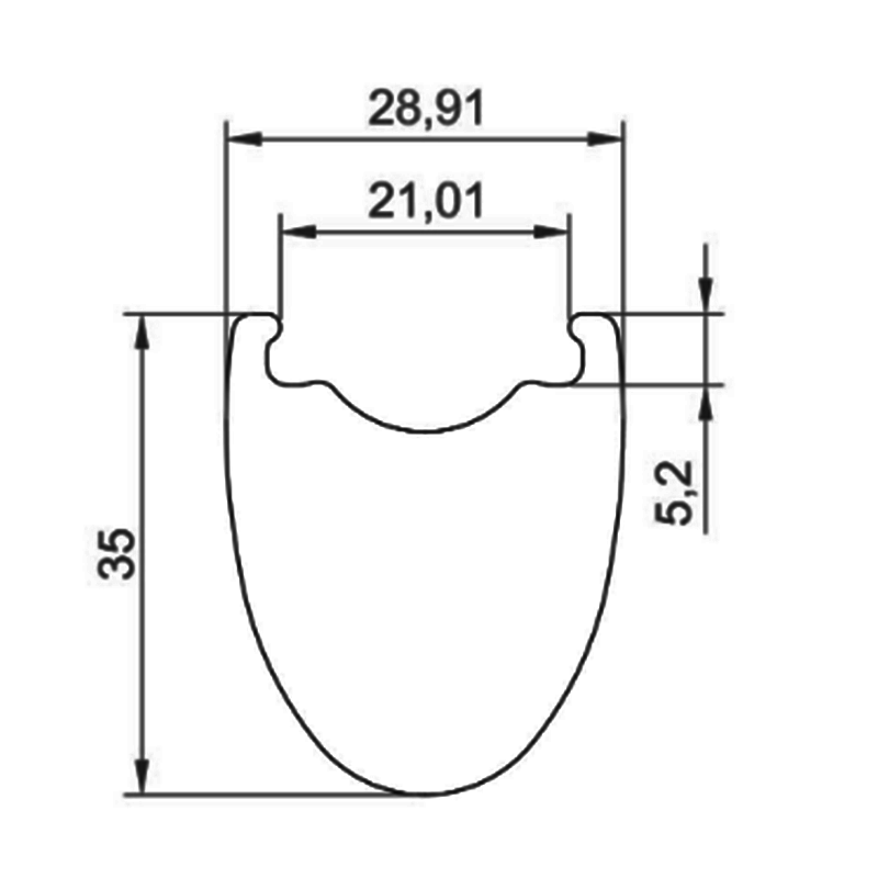 Carbon fiber bicycle wavy rim