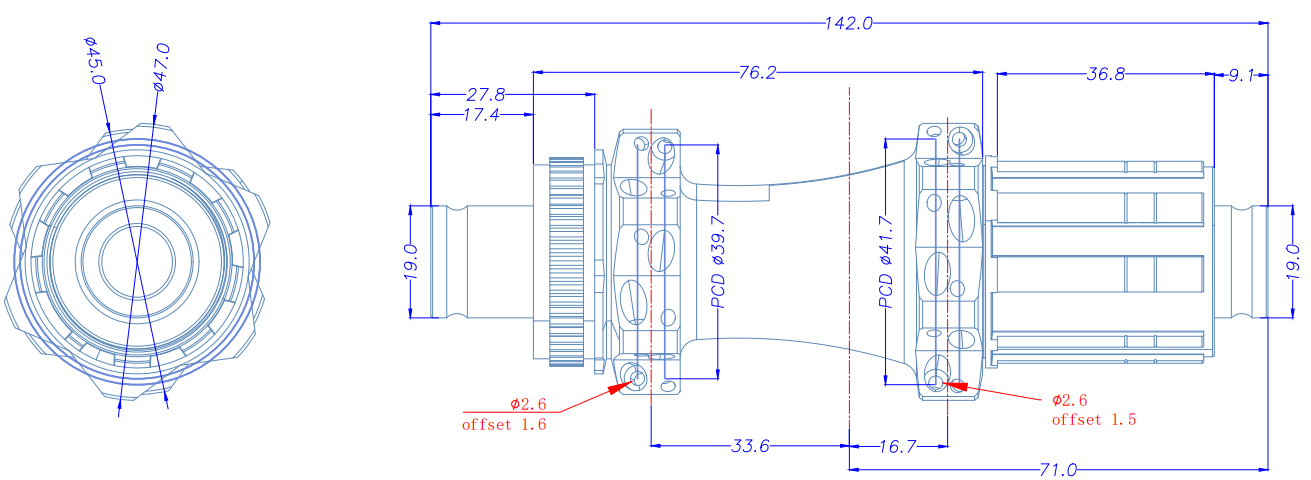 Road bike hubs