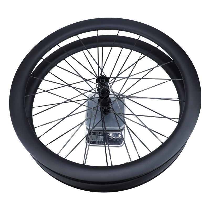 50mm lightweight carbon spoke road bike wheels