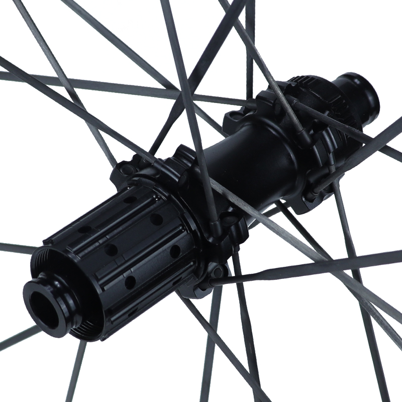 50mm lightweight carbon spoke road bike wheels