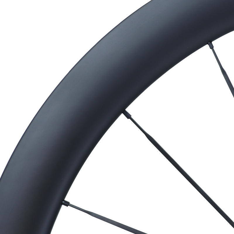 50mm lightweight carbon spoke road bike wheels