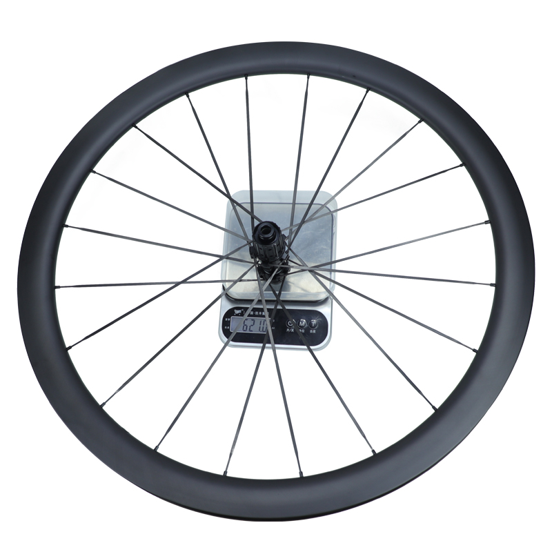 Paire de roues carbone à pneu TROIS CRD DT350 DISC 28mm FORE - Roues