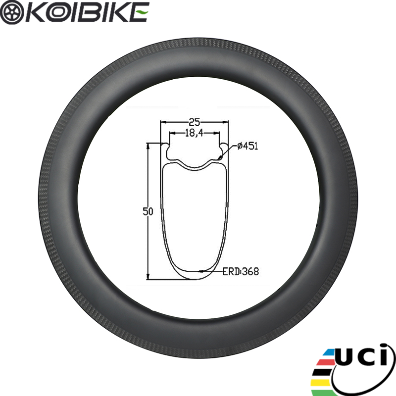 Carbon Fiber BMX Rim small bike rim 50x25mm Personalized