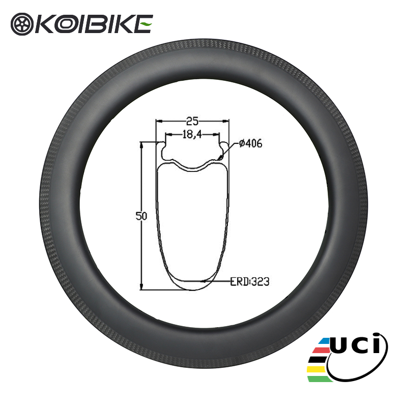 BMX competition rim carbon fiber rim 50x25mm rim customization