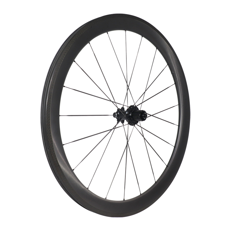 Carbon Fiber Rim Brake Wheels 50mm Depth / 28mm Width Road Cycling Compatible