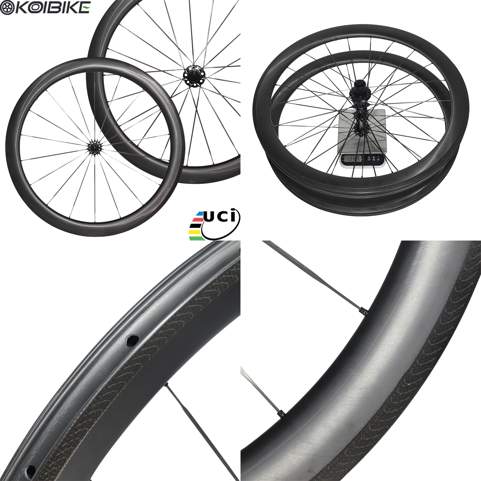 Carbon Spoke Rim Brake Wheel Set