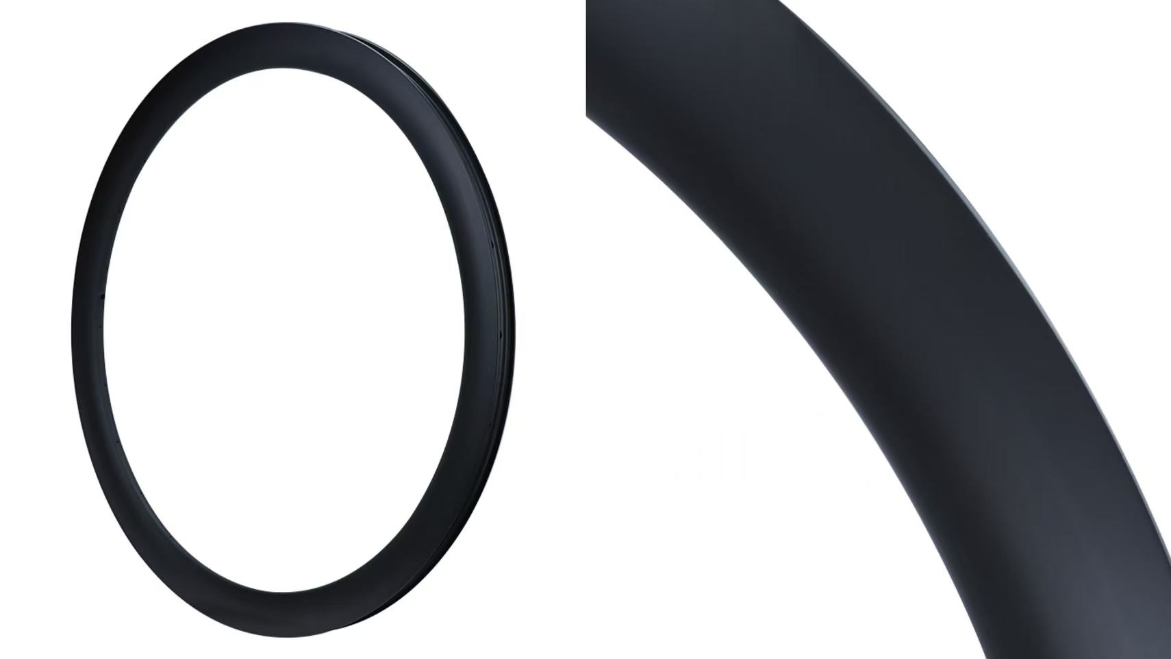 Tubeless ultral weight rim carbon road fork rim brake