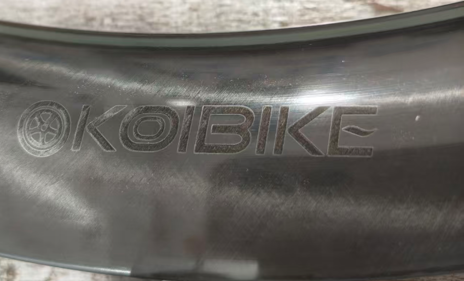 Carbon Rim Laser Engraving