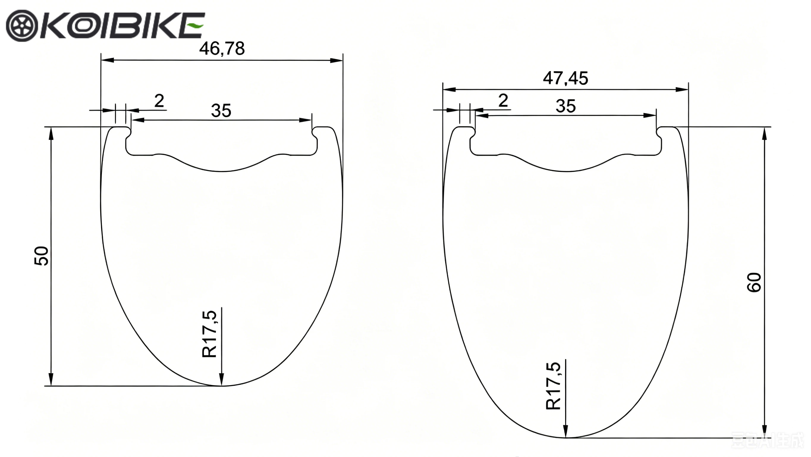 35mm Internal Width Gravel Carbon Rims