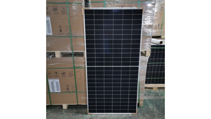 Solar panels placed on the roof