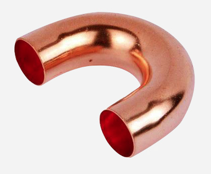 copper pipe 90° bend