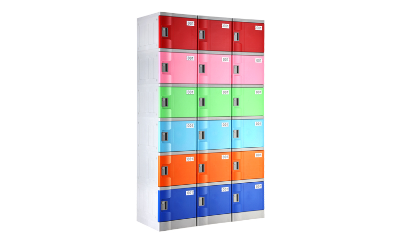 Lockers in classroom