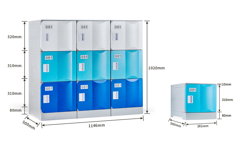 Cell phone lockers for classroom