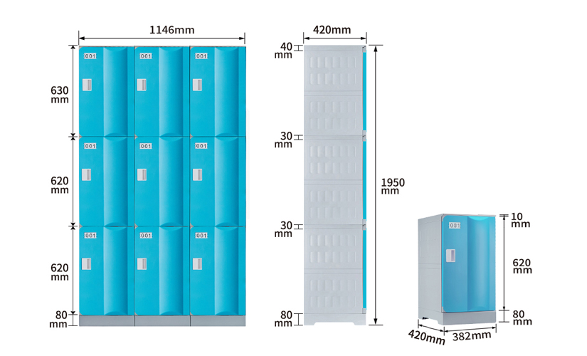 ตู้เก็บของในที่ทำงาน เจเอ็กซ์-382M-42