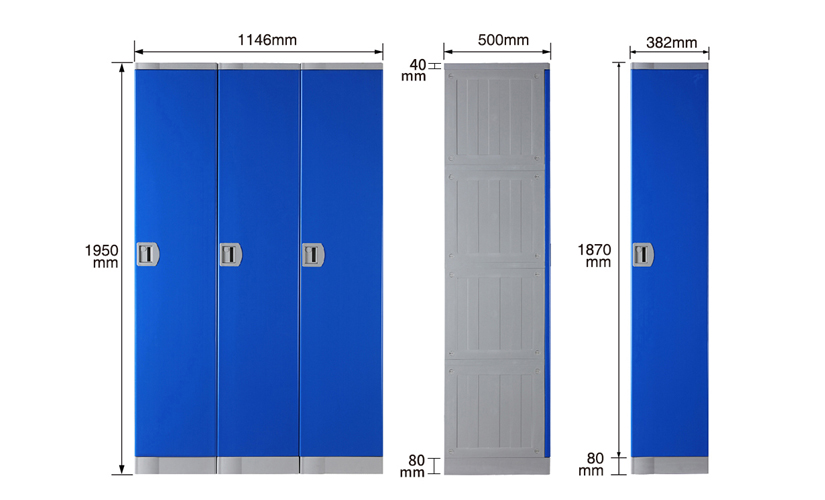 plastic storage locker