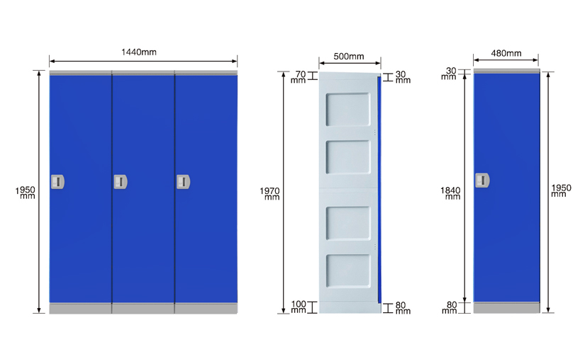 Plastic Abs Locker JXP480-XXL