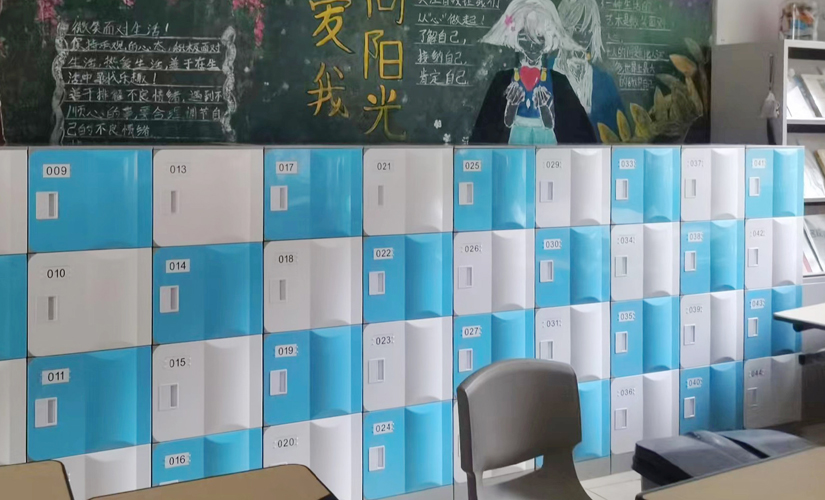 Solution for backpack cabinet at the back of the classroom