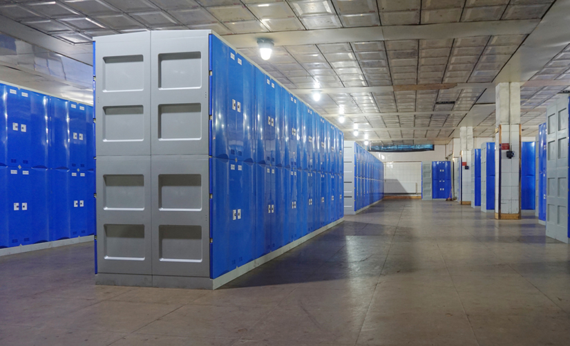 Solution for coal mine employees' changing cabinets