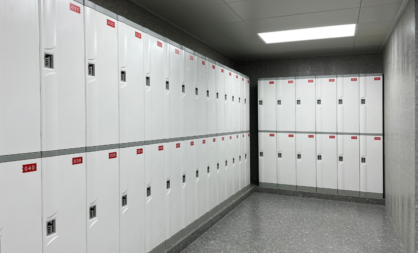 Solution for changing cabinets in coal mine bathhouses