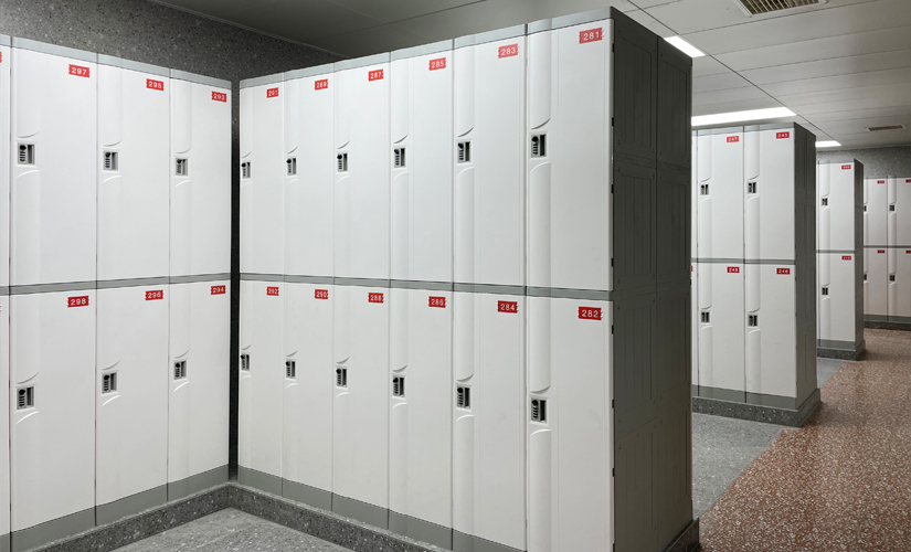 Solution for changing cabinets in coal mine bathhouses
