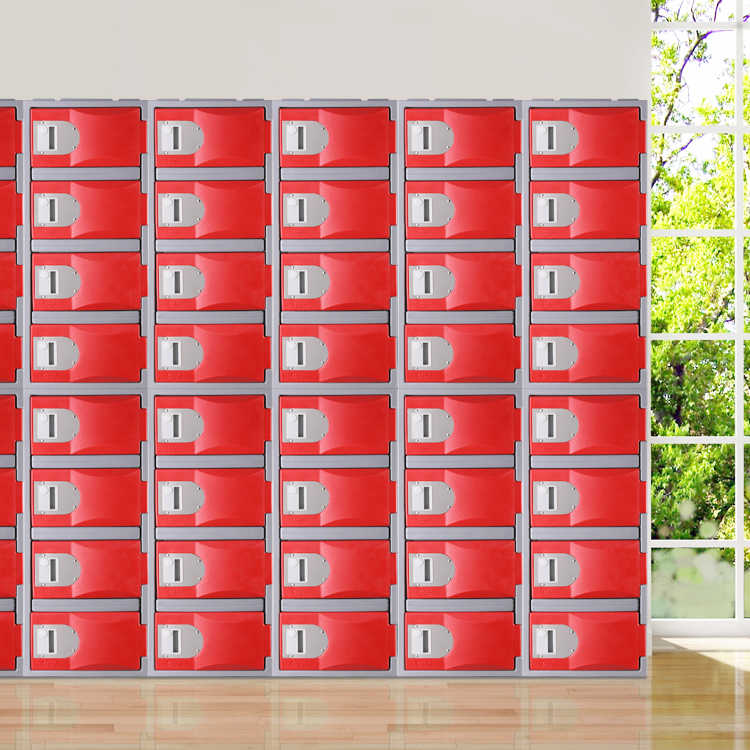 Armarios de gimnasio de alta densidad, fáciles de montar y sin necesidad de ensamblaje.