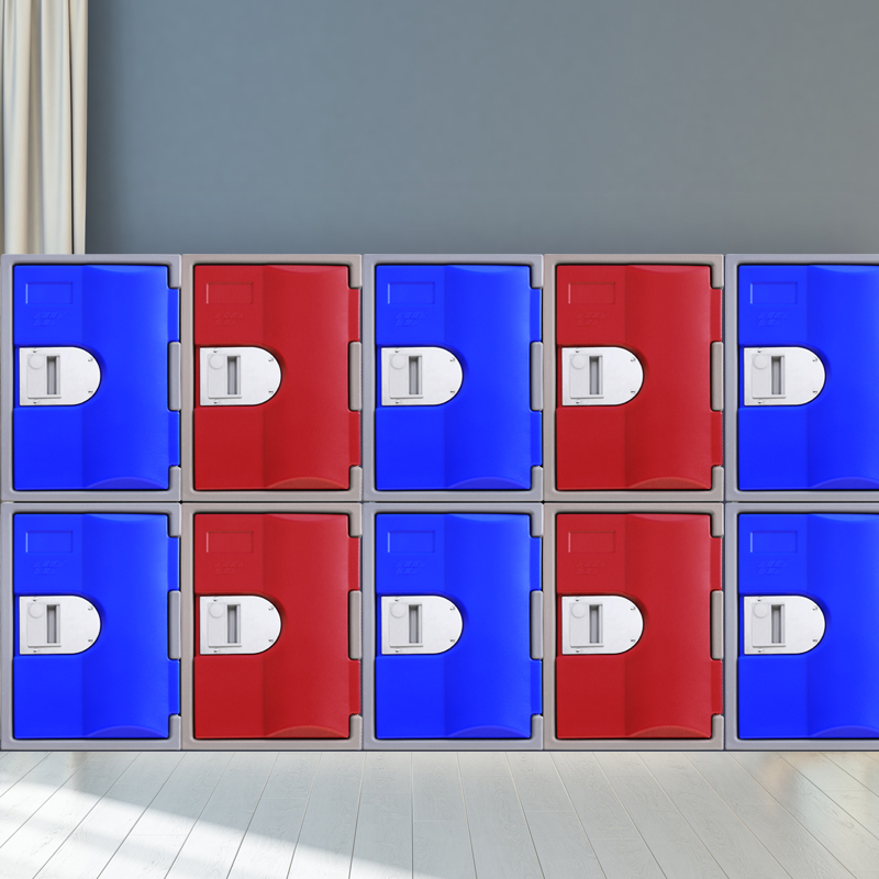 Armario de ropa de plástico para taquillas escolares
