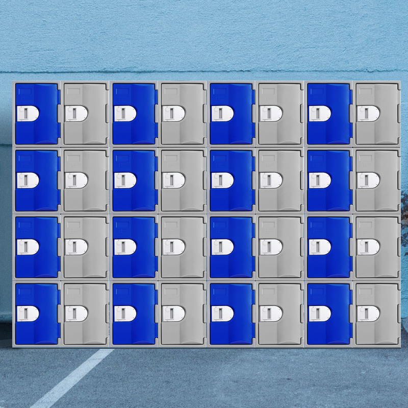 Armario de ropa de plástico para taquillas escolares