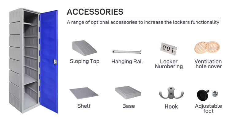 Heavy Duty Plastic Keyless Locker