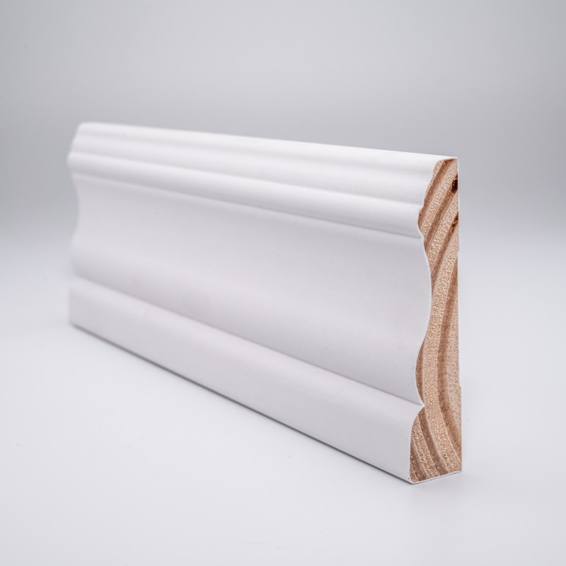 White Floor Baseboard molding Trim