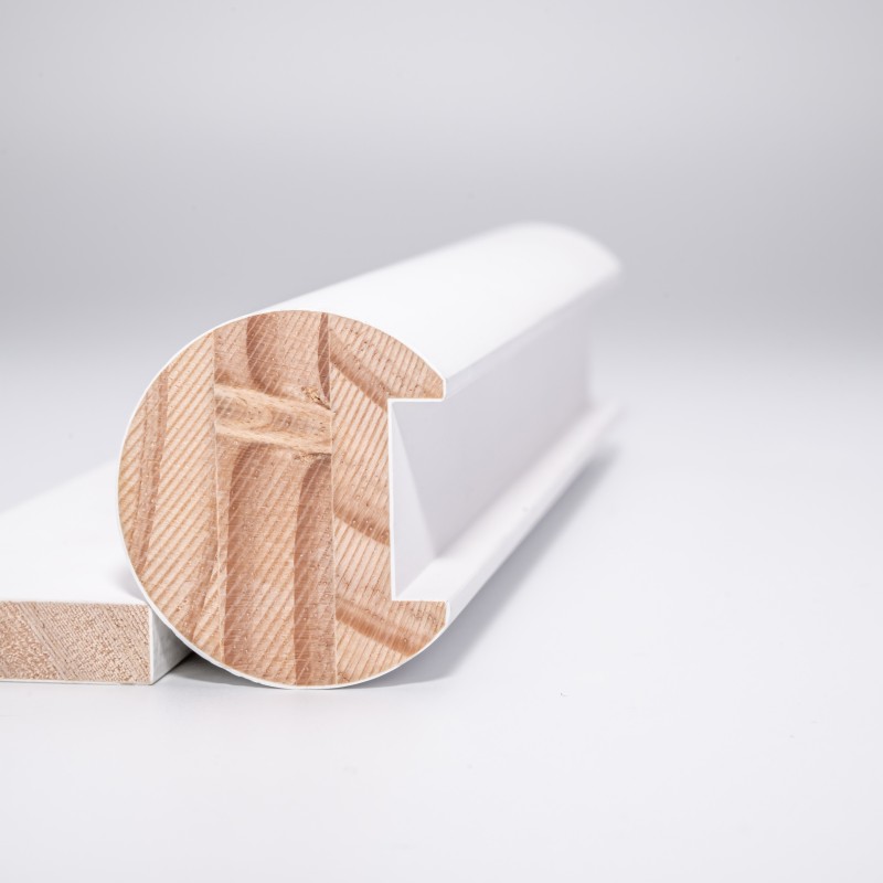 modern wood handrail