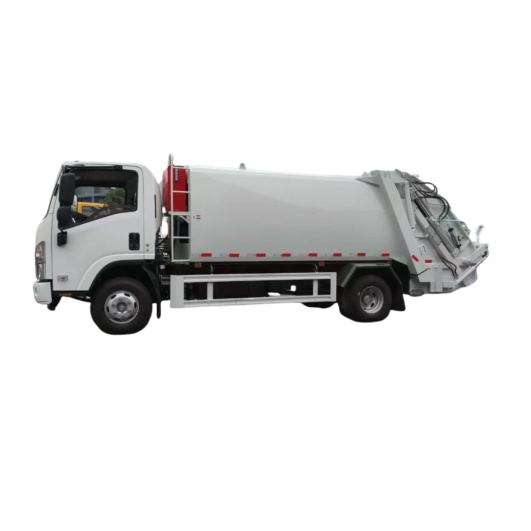 ISUZU 4X2 hidraulikus szemétprés teherautó