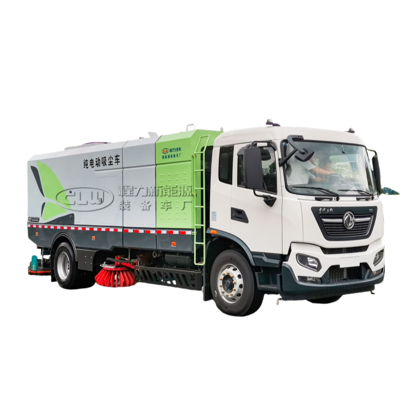 Dongfeng 4×2 tiszta elektromos nedves és száraz porszívó elektromos úttisztító teherautó