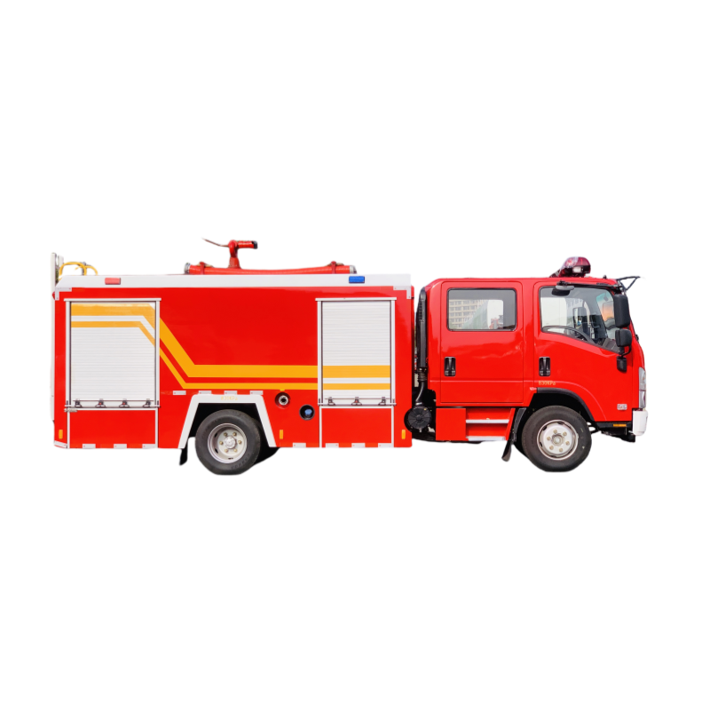 Isuzu 5 tonnás víztartályos tűzoltóautó