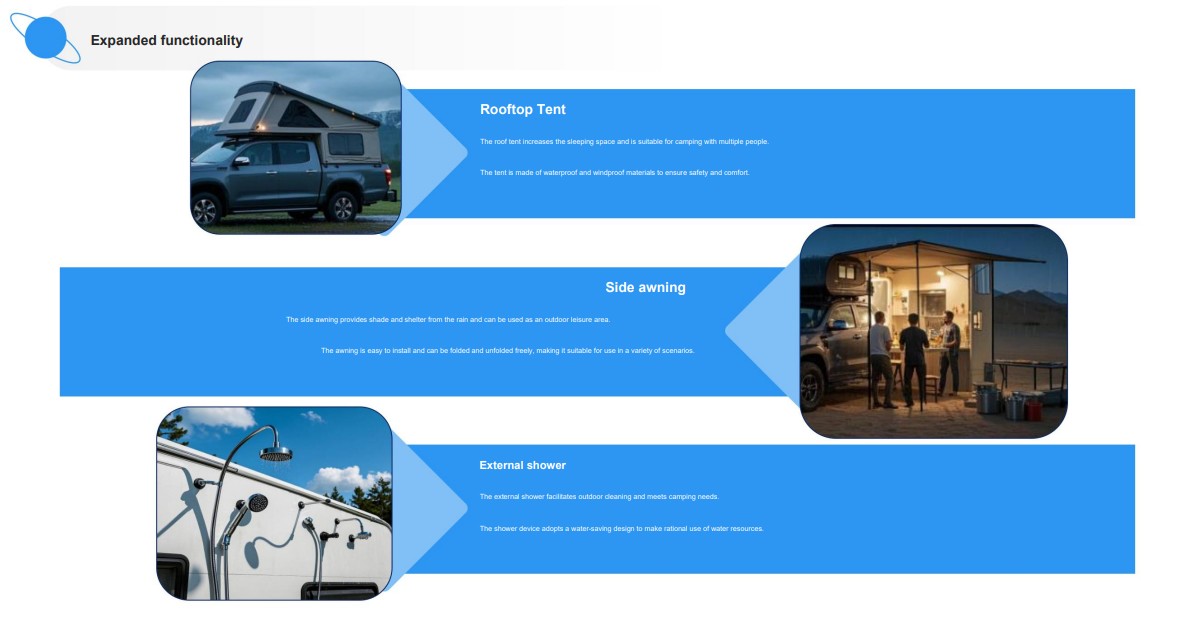 Six-seat travel RV