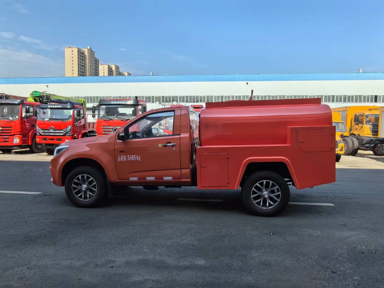 aerial ladder fire truck