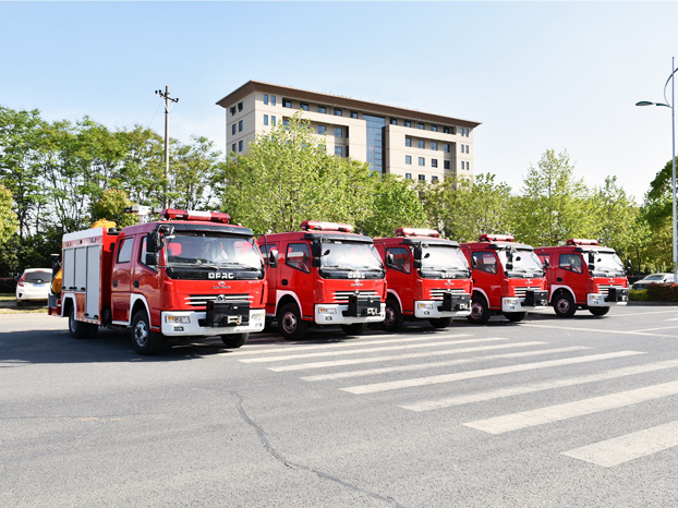 5 sets of Dongfeng Dolica emergency rescue fire trucks exported to Dubai
