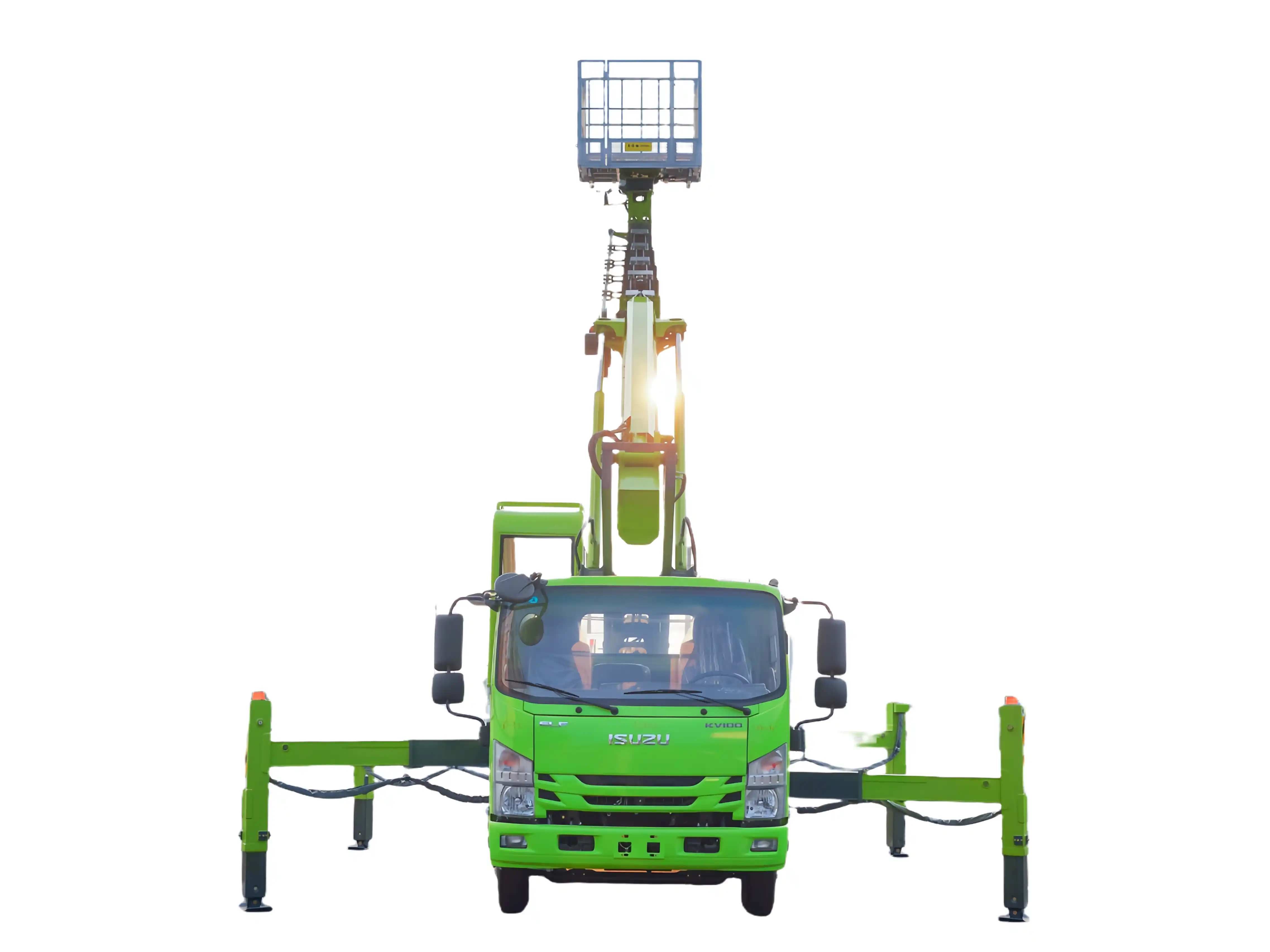 Aerial work platform with cage