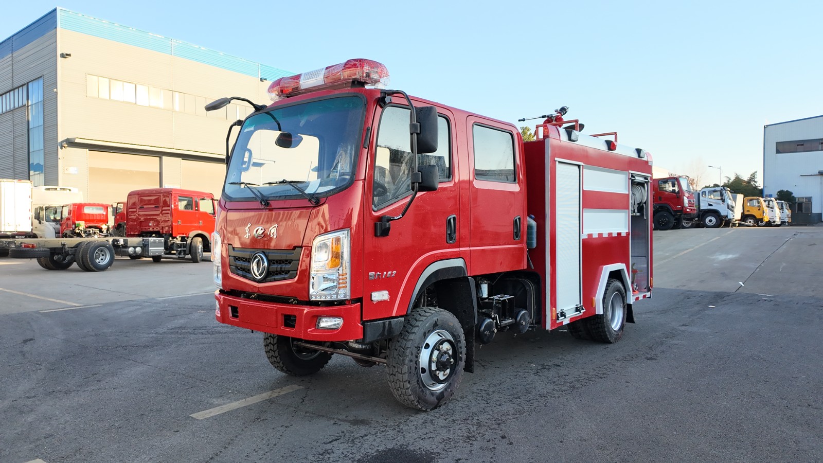 4 ton water tank Fire Engine Rescue Truck Extinguishe